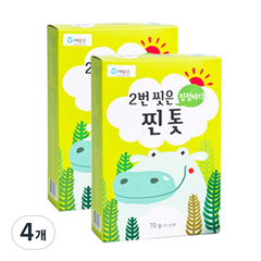 해맑은번영 바다모음 2번씻은 찐톳 70g, 4개