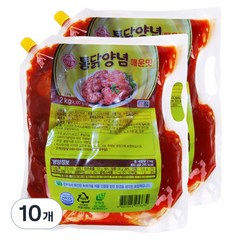 오뚜기 오쉐프 통닭양념 매운맛 소스, 2kg, 10개