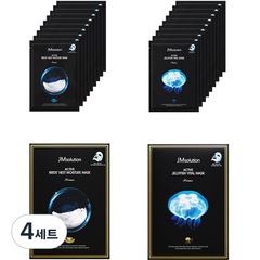 제이엠솔루션 액티브 버드 네스트 마스크 10p + 젤리 피쉬 마스크 10p 세트, 4세트