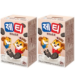 동서 제티 쿠키앤 쵸코, 17g, 20개입, 2개