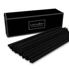 코코도르 디퓨저 섬유 리드스틱 패키지 33cm, 블랙, 50개