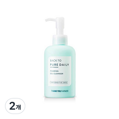 땡큐파머 백 투 퓨어 데일리 포밍 클렌저, 200ml, 2개