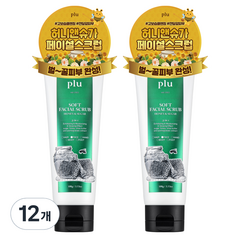 플루 소프트 페이셜 스크럽 허니 앤 슈가, 100g, 12개