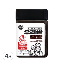 진미 우리쌀 춘장, 4개, 300g