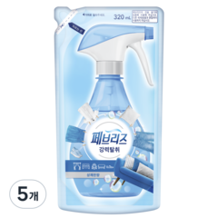 페브리즈 섬유탈취제 상쾌한향 리필, 320ml, 5개