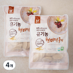 떡찌니 유기농 현미 떡국떡, 500g, 4개