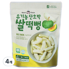 맛있는풍경 유아용 유기농 단호박 쌀떡뻥 25g, 단호박맛, 4개