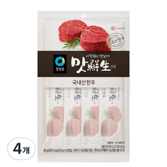 청정원 맛선생 한우 (스틱), 80g, 4개