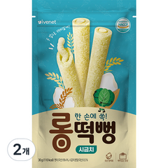 아이배냇 롱떡뻥 시금치, 시금치맛, 30g, 2개