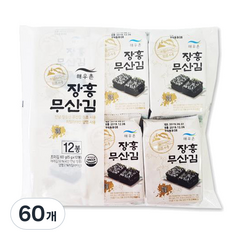 해우촌 장흥 무산김 도시락, 60개, 5g