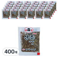 범아식품 소포장 산초 가루, 400개, 1g