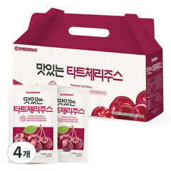 참앤들황토농원 맛있는 타트체리주스, 2100ml, 4개