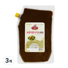 쉐프원 프렌치 발사믹 드레싱, 2kg, 3개