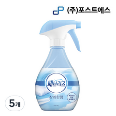 페브리즈 섬유탈취제 상쾌한향 본품, 370ml, 5개