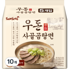 삼양 우돈 사골곰탕면 멀티팩 110g, 10개