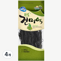 바다맘 완도 건미역, 200g, 4개