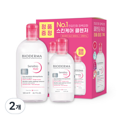 바이오더마 센시비오 H20 민감용 500ml + 250ml, 2개