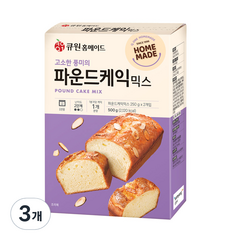 큐원 파운드 케익 믹스 2p, 500g, 3개