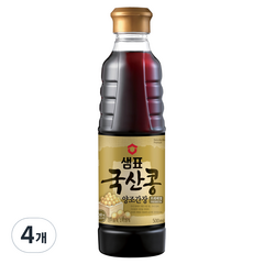 샘표 국산콩 양조간장, 500ml, 4개