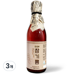 시장쏙 전연화 참기름, 3개, 350ml