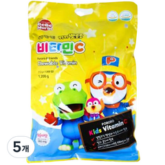뽀로로 뽀롱뽀롱 뽀로로 비타민C 60g, 50정, 5개