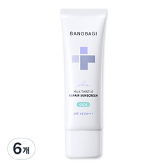 바노바기 밀크 씨슬 리페어 시카 선스크린 플러스 SPF 45 PA+++, 50ml, 6개