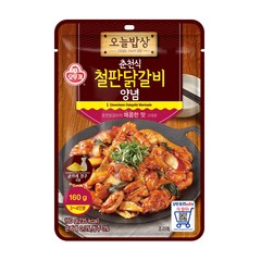 오뚜기 오늘밥상 춘천식 철판닭갈비 양념, 160g, 1개