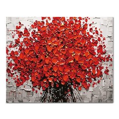 아디코 DIY 페인팅 정물화 명화그리기 50 x 40 cm, 빨간 꽃다발(PG03)