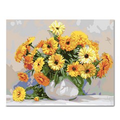 아디코 DIY 페인팅 정물화 명화그리기 50 x 40 cm, 귀여운 꽃(PG55)
