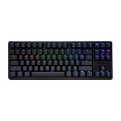 CHERRY 유선 기계식 키보드 청축, 텐키리스, 블랙, G80-3000S TKL RGB