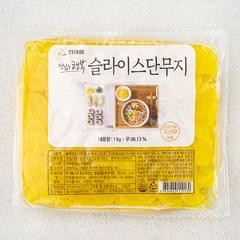 한아름 슬라이스 단무지, 1kg, 1개