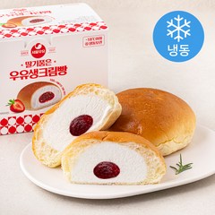 서울우유 딸기품은 우유 생크림빵 3개입 (냉동), 420g, 1개