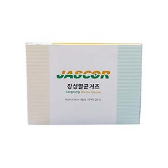 JASCOR 8겹 멸균거즈 3호 5 x 5 cm, 5개입, 20개