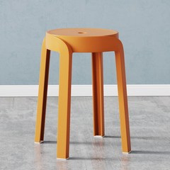 라라하우스 레인보우 원형 스툴 의자, 오렌지