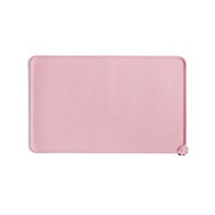 반려동물 실리콘 미끄럼방지 식기매트 48 x 30 cm, 핑크, 1개