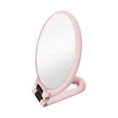 코쿼드 양면 화장 탁상거울 10배, 핑크