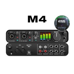 [뉴사운드] 재고보유 MOTU M2 M4 모투 오디오 인터페이스/ USB-C /입문용 오인페 홈레코딩 녹음 루프백기능, MOTU M4+1.5 마이크케이블