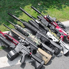 HK416 M416 배틀그라운드 총 수정탄 볼트액션 전동건, A, 레드(블)