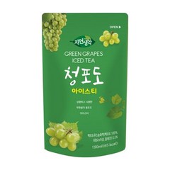 자연생각 청포도 아이스티, 190ml, 50개