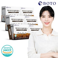 보뚜 맥주효모 환 블랙 밸런스 흑미 검정콩 감태 함초, 90g, 6개