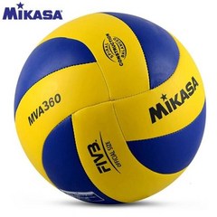 오리지널 미카사 배구 MVA360 사이즈 5 PU 슈퍼 하드 섬유 경쟁 훈련용 공 FIVB 공식, 01 yellow ball