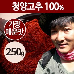 상주이장님농장 23년 국산 햇고춧가루 500g 반 태양초 한근 매운 청양 고추가루, 가장매운맛(청양100%) -250g, 1개