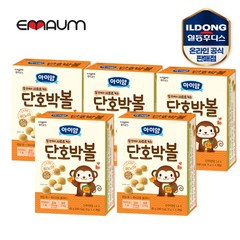 일동후디스 아이얌 볼과자 60g, 단호박맛, 5개