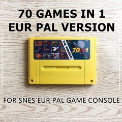 슈퍼패미콤 겜보이 고전게임 슈퍼 70 인 1 EUR PAL 게임 카트리지 포함, [01] EUR-PAL
