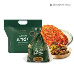 피코크 조선호텔 포기김치 4kg + 열무김치 1.5kg + 남도식김치 1.9kg, 없음, 상세설명 참조