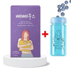 빼빼주스 14일의기적 몸신 내돈내산 라본브아 블루베리맛 1박스 전용보틀, 1개, 49g