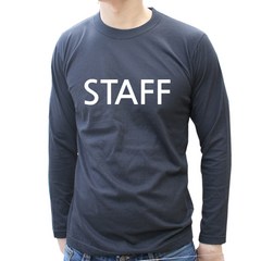 빈스패밀리 긴팔 라운드 STAFF 유니폼 티셔츠 가게옷 스태프 단체티