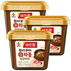 해찬들 물로만 끓여도 깊고 진한 차돌된장, 450g, 3개