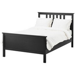 이케아 HEMNES 원목 침대 슈퍼싱글120200블랙브라운 학생침대 퀸침대 ymky, 상세페이지참조()