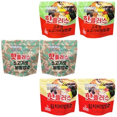 핫플러스S형 발열도시락 전투식량 비빔밥 6개세트 (407호), 1개
